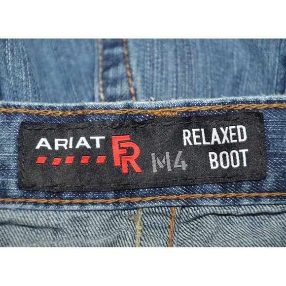 Ariat Work Men's 40x30 Flame Resistant Relaxed Bootcut Western Jeans Cat 2 Denim - Picture 9 of 10